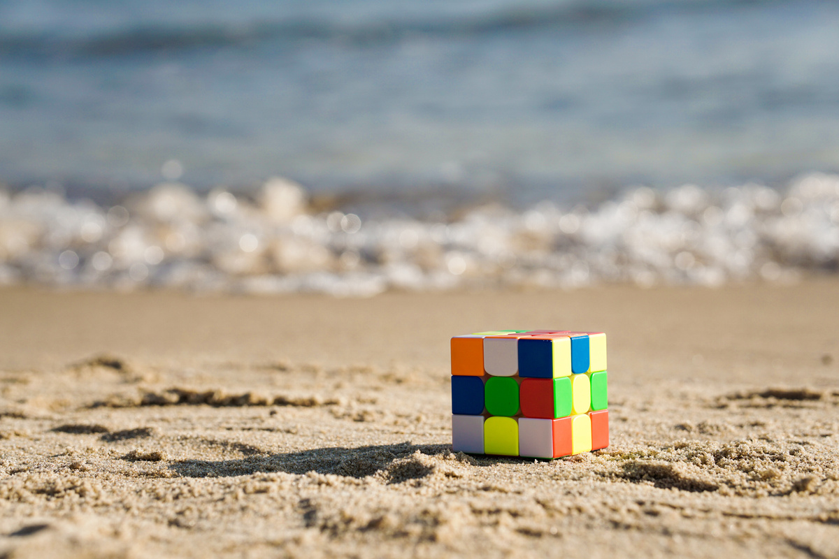 Rubik's Cube on Shore